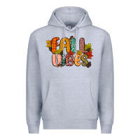 Heather Grey fall vibes Premium Hoodie - CowGirlArtShop