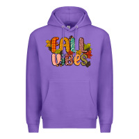 Purple fall vibes Premium Hoodie - CowGirlArtShop