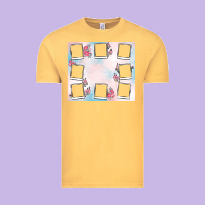 Add Your Text Photo Collage Life Vintage Tee Designed By Maliassmallbusiness