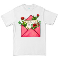 White pink letter Premium Tee - AdoDesignShop