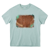 Arona Wood Glitter Leopard Pattern Frame Heavy Core Tee - Bettercallsaul