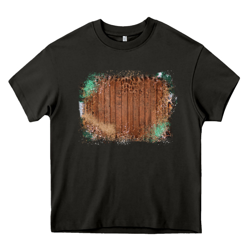 Wood Glitter Leopard Pattern Frame Heavy Core Tee by Bettercallsaul | Teevron