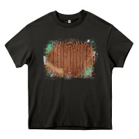 Asphalt Wood Glitter Leopard Pattern Frame Heavy Core Tee - Bettercallsaul