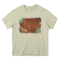 Mossy Wood Glitter Leopard Pattern Frame Heavy Core Tee - Bettercallsaul