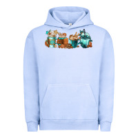 Pigment Grape Ice Winter Coffee Cups Urban Hoodie - FaDigitalArtStudio