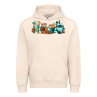 Sandshell Winter Coffee Cups Urban Hoodie - FaDigitalArtStudio