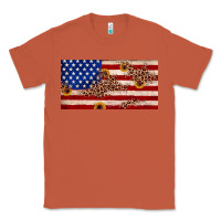 Copper American flag leopard sunflower Classic Tee - JahusDesignShop