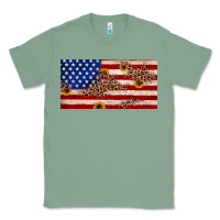 Sage American flag leopard sunflower Classic Tee - JahusDesignShop