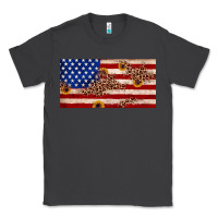 Smoke American flag leopard sunflower Classic Tee - JahusDesignShop