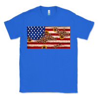 True Royal American flag leopard sunflower Classic Tee - JahusDesignShop