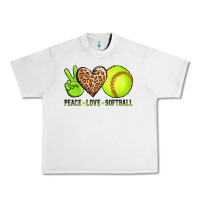 Lunar Rock peace love softball Urban Heavy Tee - AdoDesignShop