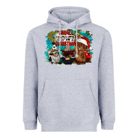 Heather Grey small town christmas Heavyweight Hoodie - CowGirlArtShop