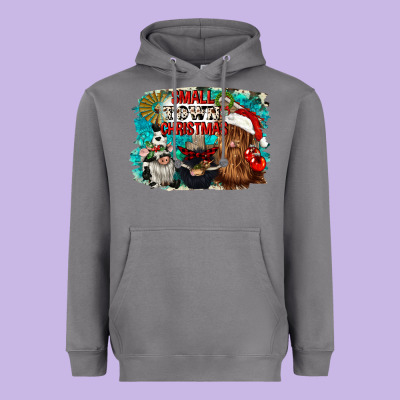 Small Town Christmas Heavyweight Hoodie Designed By Cowgirlartshop