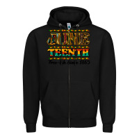 Black juneteenth free ish since 1965 Zipper Hoodie - NancyCooperArtShop