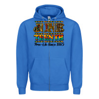 True Royal juneteenth free ish since 1965 Zipper Hoodie - NancyCooperArtShop