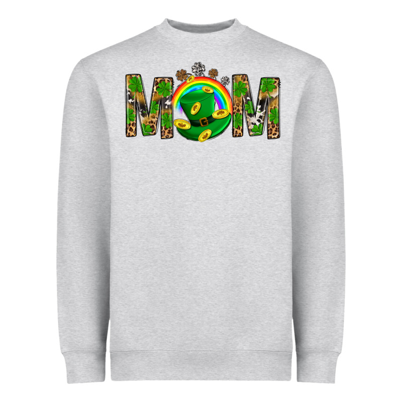Western Mom With Shamrock Heavyweight Sweatshirt by BundleAndBundleShop | Teevron