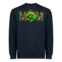 Navy Western Mom With Shamrock Heavyweight Sweatshirt - BundleAndBundleShop