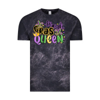 Cloud Black mardi gras queen Vintage Tee - MaliasSmallBusiness