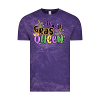 Cloud Purple mardi gras queen Vintage Tee - MaliasSmallBusiness
