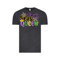 Vintage Black mardi gras queen Vintage Tee - MaliasSmallBusiness