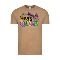 Vintage Coffee mardi gras queen Vintage Tee - MaliasSmallBusiness