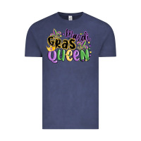 Vintage Denim mardi gras queen Vintage Tee - MaliasSmallBusiness