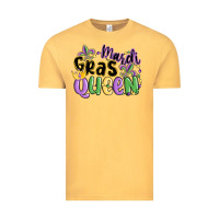 Vintage Mustard mardi gras queen Vintage Tee - MaliasSmallBusiness
