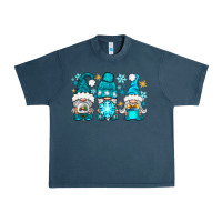 Midnight Navy winter gnomies Urban Heavy Tee - NancyCooperArtShop