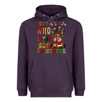 Just A Girl Who Loves Reindeers Heavyweight Hoodie | Teevron