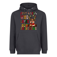 Smoke just a girl who loves reindeers Heavyweight Hoodie - CowGirlArtShop