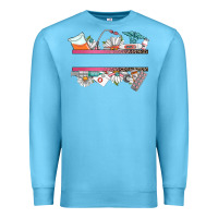 Ocean Blue custom name nurse Premium Sweatshirt - CowGirlArtShop