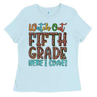 Baby Blue watch out fifth grade here i come! Ladies Tee - JahusDesignShop