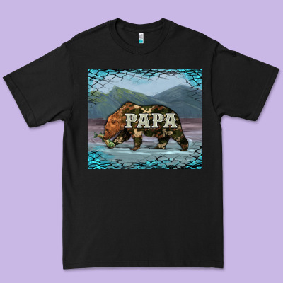 Papa Bear Tumbler Premium Tee Designed By Artiststas