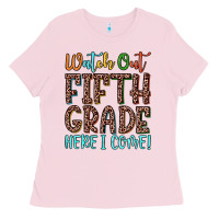 Bubblegum Pink watch out fifth grade here i come! Ladies Tee - JahusDesignShop