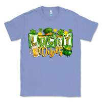 Colony Blue Lucky Vibes Classic Tee - CowhideDigitalArt