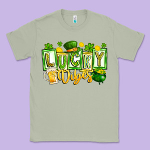 Lucky Vibes Classic Tee Designed By Cowhidedigitalart