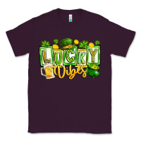 Plum Lucky Vibes Classic Tee - CowhideDigitalArt