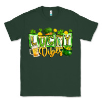 Sports Green Lucky Vibes Classic Tee - CowhideDigitalArt