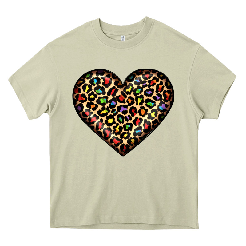 Pride Leopard Heart Heavy Core Tee by JahusDesignShop | Teevron