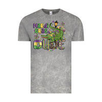 Cloud Rock mardi gras dude alligator Vintage Tee - MaliasSmallBusiness