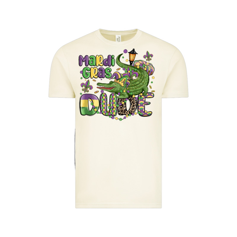 Mardi Gras Dude Alligator Vintage Tee by MaliasSmallBusiness | Teevron