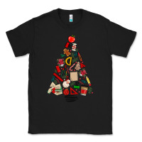 Black teacher christmas tree Classic Tee - MaliasSmallBusiness
