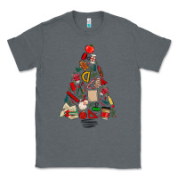 Charcoal Heather teacher christmas tree Classic Tee - MaliasSmallBusiness
