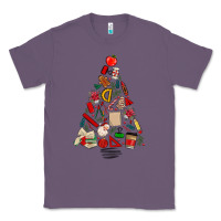Lavender teacher christmas tree Classic Tee - MaliasSmallBusiness