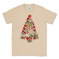 Mushroom teacher christmas tree Classic Tee - MaliasSmallBusiness