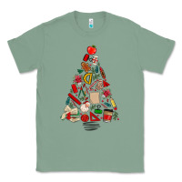 Sage teacher christmas tree Classic Tee - MaliasSmallBusiness