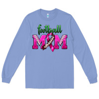 Colony Blue Football Mom Breast Cancer Long Sleeve Tee - BundleAndBundleShop