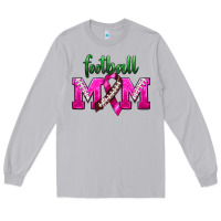 Moon Dust Football Mom Breast Cancer Long Sleeve Tee - BundleAndBundleShop