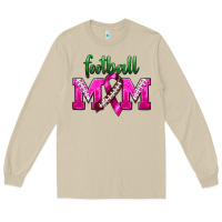 Mushroom Football Mom Breast Cancer Long Sleeve Tee - BundleAndBundleShop