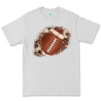 Dove Grey football cowhide leopard patch Premium Tee - JahusDesignShop